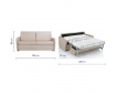 Canapé convertible ROME + Matelas mousse ou latex