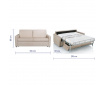 Canapé convertible VIENNE + Matelas mousse ou latex