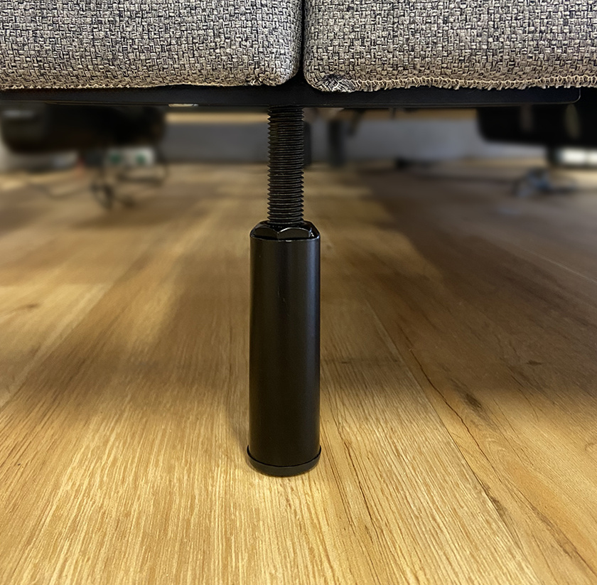 Jeu de 2 pieds raccords T - Hauteur 9,5 à 15cm