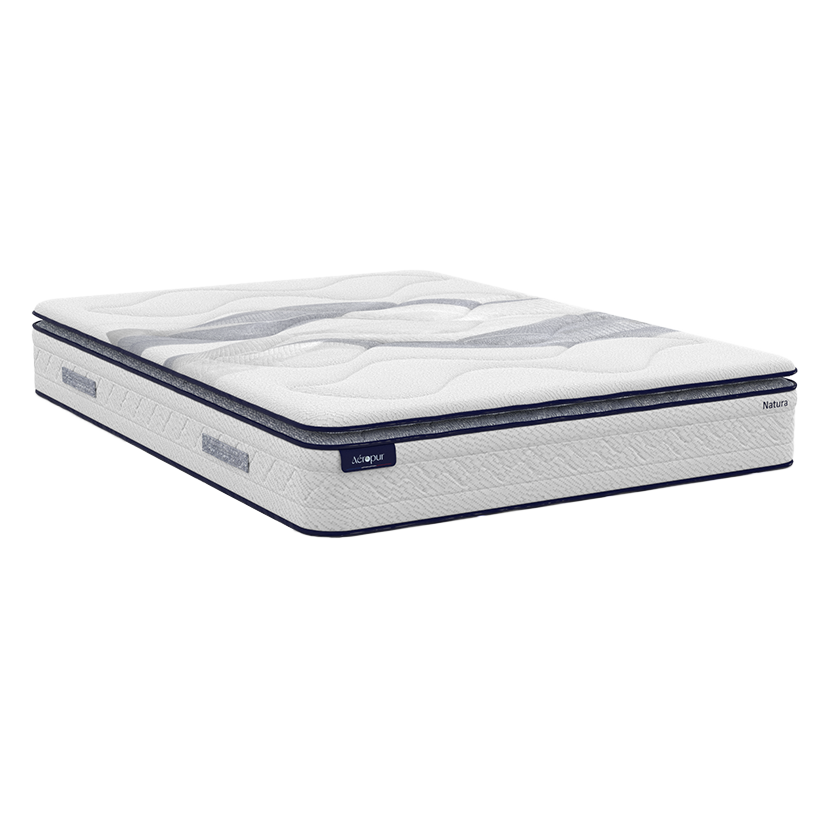 Matelas ressorts ensachés et latex naturel NATURA