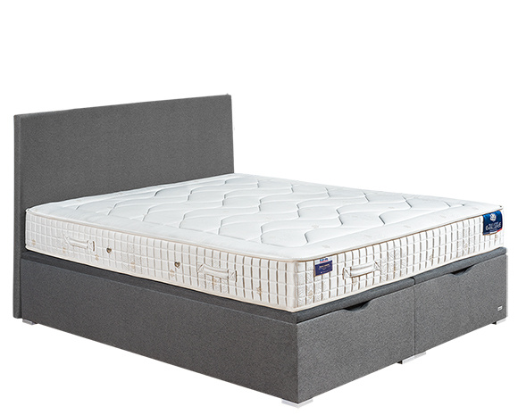 Ensemble Lit coffre matelas ressort Sirius