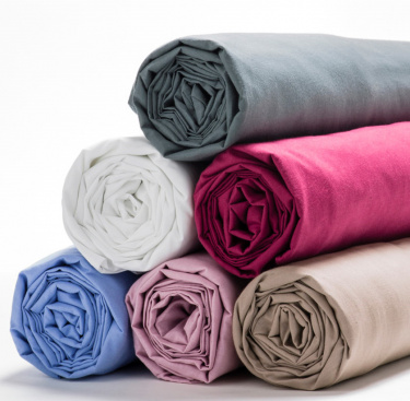 Drap housse 100% coton 57 fils - 6 coloris fabriqué en France