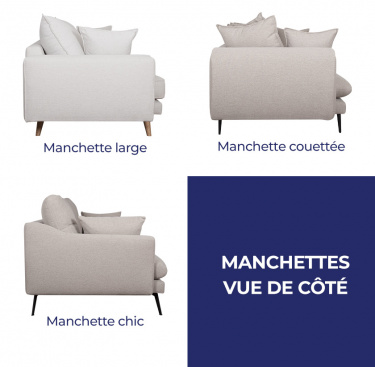 Canapé fixe 3, 4 ou 5 places Éco-Conception