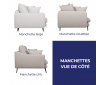 Canapé fixe 3, 4 ou 5 places Éco-Conception