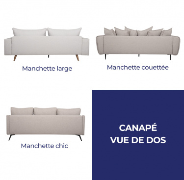 Canapé fixe 3, 4 ou 5 places Éco-Conception