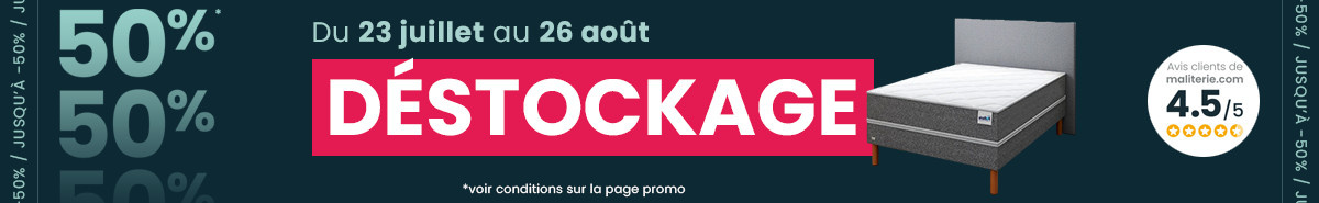 Déstockage literie et matelas 2025
